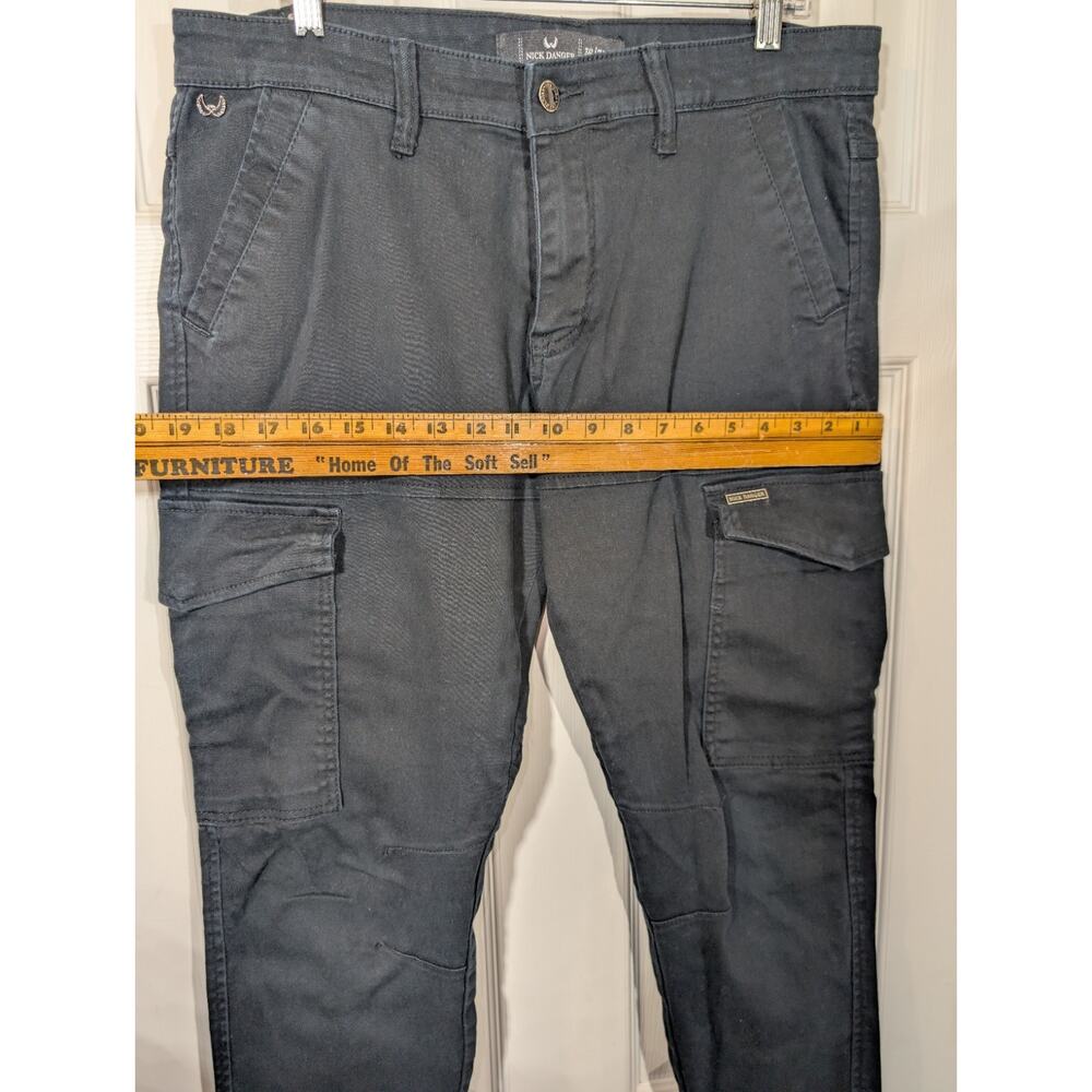 Nick Danger Pants Mens 36x30 Black Cargo Relaxed Fit Utility - Picture 7 of 16